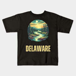 Delaware State USA Kids T-Shirt